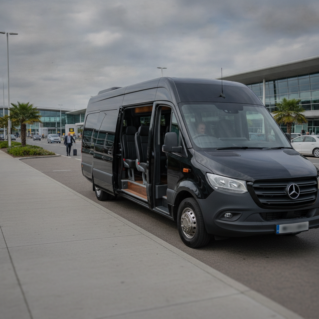 Meet & Greet at Gatwick — executive minibus meeting a group at Gatwick Airport
